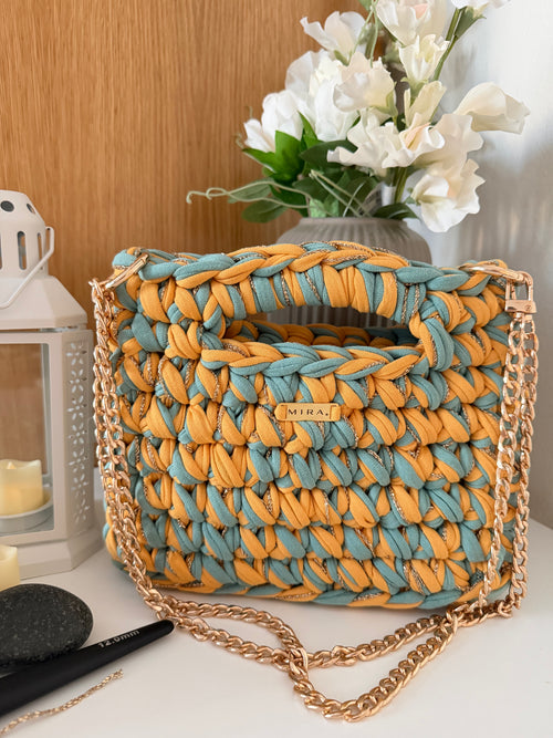 Lucia Handmade Bag Honey/Sage