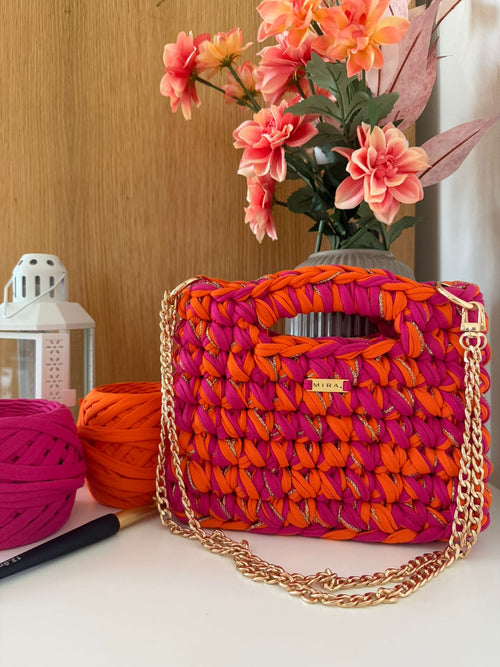 Lucia Handmade Bag Pink/Fuschia